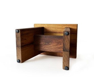 Shark Anatolia İroko Ahşap Banyo Taburesi Oturak ve Oksit Bakır Hamam Tası Seti - 10