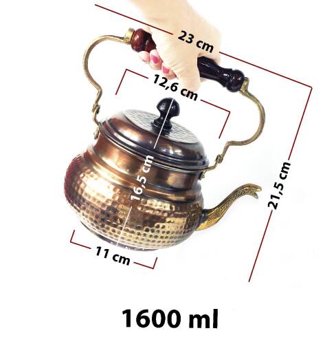 Shark Anatolia İtalyan Antik Bakır Demlik - 3