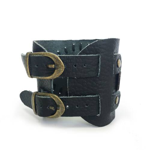 Shark Anatolia İYİ  Tamgalı Deri Bileklik Kahve - 10