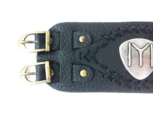 Shark Anatolia İYİ Tamgalı Deri Bileklik Siyah - 8