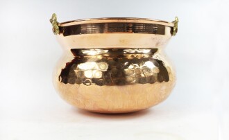 Shark Anatolia Kabak Bakır Askılı Saksı 17cm Kırmızı - 10