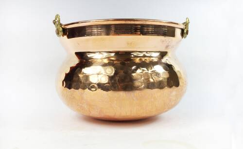 Shark Anatolia Kabak Bakır Askılı Saksı 17cm Kırmızı - 10