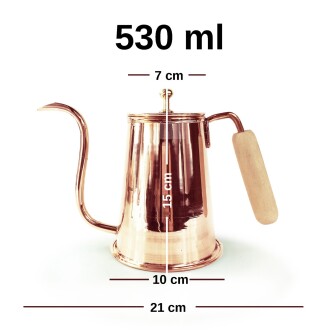 Shark Anatolia Kahveevi Bakır Demlik - 2