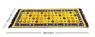 Shark Anatolia Katar Kilim Hardal 70x190 cm - 3