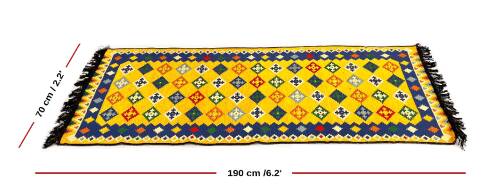 Shark Anatolia Katar Kilim Hardal 70x190 cm - 3