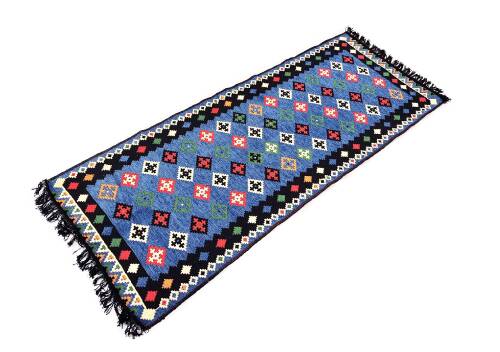 Shark Anatolia Katar Kilim Mavi 70x190 cm - 4