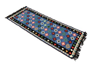 Shark Anatolia Katar Kilim Mavi 70x190 cm - 5