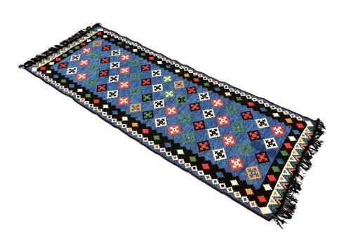 Shark Anatolia Katar Kilim Mavi 70x190 cm - 5