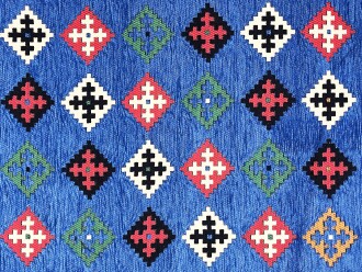 Shark Anatolia Katar Kilim Mavi 70x190 cm - 8