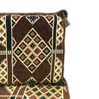 Shark Anatolia Kilim Desenli Şark Köşesi İkili Sedir Takımı Kahve - 7