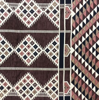 Shark Anatolia Kilim Desenli Şark Köşesi İkili Sedir Takımı Kahve - 8