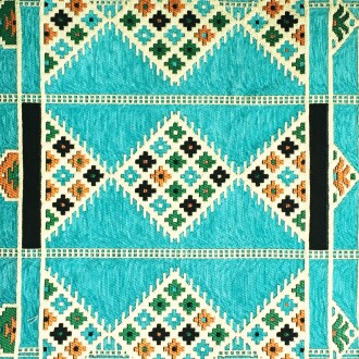 Shark Anatolia Kilim Desenli Şark Köşesi İkili Sedir Takımı Turkuaz - 8