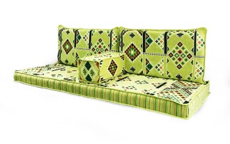 Shark Anatolia Kilim Desenli Şark Köşesi İkili Sedir Takımı Yeşil - 2