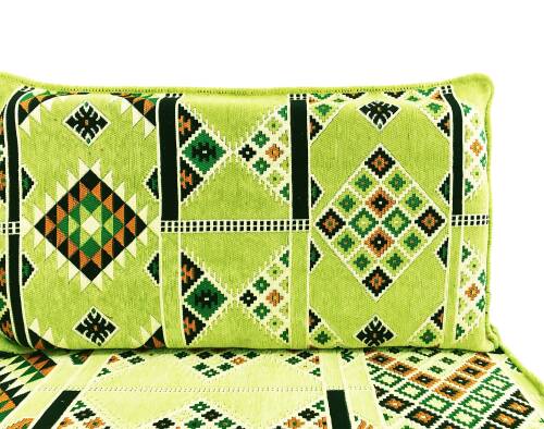 Shark Anatolia Kilim Desenli Şark Köşesi İkili Sedir Takımı Yeşil - 7