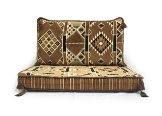 Shark Anatolia Kilim Tek Kişilik Şark Köşesi Sedir Takımı Kahve - 5