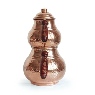 Shark Anatolia Klasik Bakır Kalın El Dövme Çaydanlık no:2 - 6