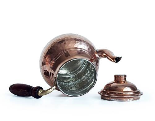 Shark Anatolia Klasik Bakır Kalın El Dövme Çaydanlık no:2 - 8