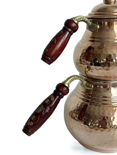 Shark Anatolia Klasik Bakır Kalın El Dövme Çaydanlık no:2 - 10