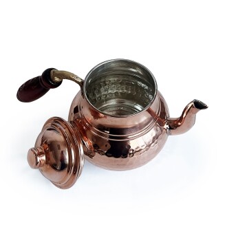 Shark Anatolia Klasik Bakır Kalın El Dövme Çaydanlık no:2 - 7