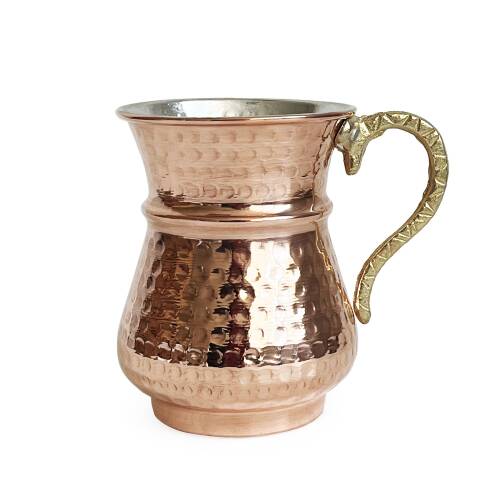 Shark Anatolia Kordonlu Bakır Maşrapa Bardak - 1