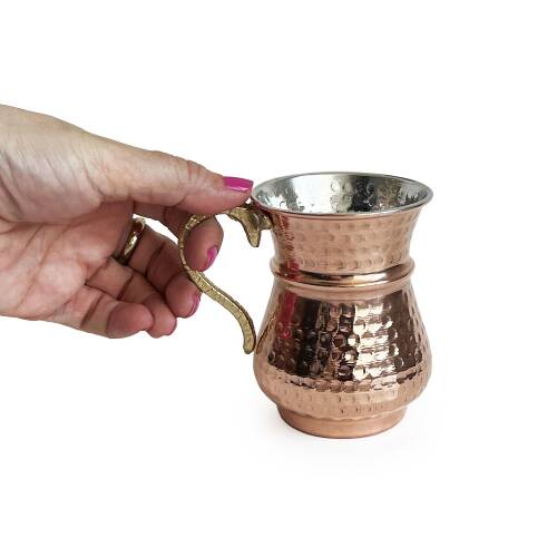 Shark Anatolia Kordonlu Bakır Maşrapa Bardak - 2