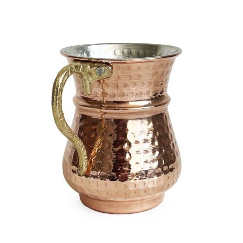 Shark Anatolia Kordonlu Bakır Maşrapa Bardak - 7