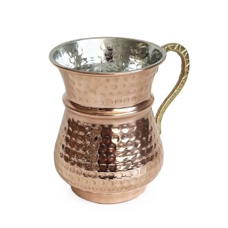 Shark Anatolia Kordonlu Bakır Maşrapa Bardak - 6