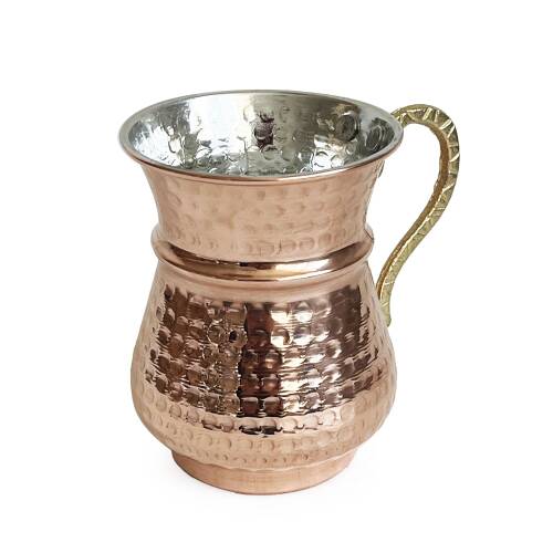 Shark Anatolia Kordonlu Bakır Maşrapa Bardak - 6