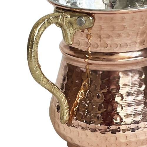 Shark Anatolia Kordonlu Bakır Maşrapa Bardak - 10