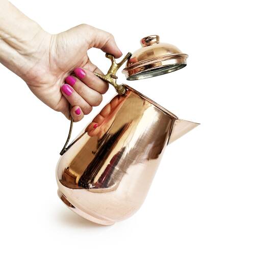 Shark Anatolia Kovan Bakır Sütlük, Sürahi 1250ml - 2