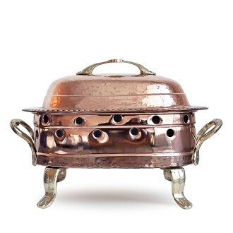 Shark Anatolia Handmade Kebap Serving Plate With Burner 30 cm