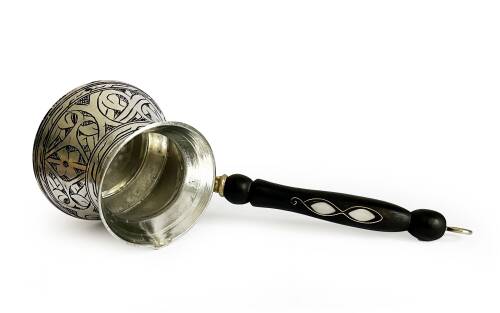 Shark Anatolia Külhan Bakır Cezve Kalay Oyma İşçiliği 580ml No:3 - 4