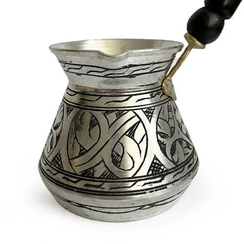 Shark Anatolia Külhan Bakır Cezve Kalay Oyma İşçiliği 580ml No:3 - 7