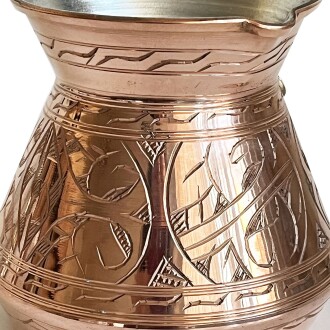 Shark Anatolia Külhan Bakır Cezve Oyma İşçiliği 500ml No:3 - 10