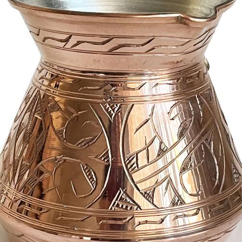 Shark Anatolia Külhan Bakır Cezve Oyma İşçiliği 500ml No:3 - 10