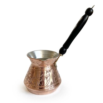 Shark Anatolia Külhan Copper Coffee Pot Engraved 500ml No:3