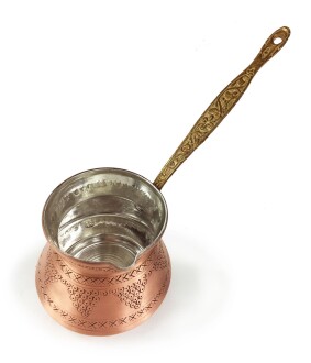 Shark Anatolia Külhan Bakır Cezve Zımba İşçiliği 380ml No:2 - 5