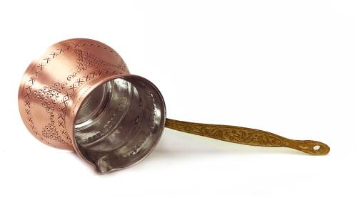 Shark Anatolia Külhan Bakır Cezve Zımba İşçiliği 380ml No:2 - 6