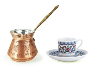 Shark Anatolia Külhan Bakır Cezve Zımba İşçiliği 380ml No:2 - 7