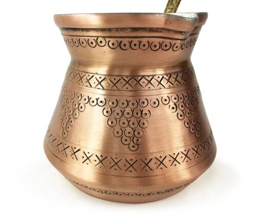 Shark Anatolia Külhan Bakır Cezve Zımba İşçiliği 380ml No:2 - 8