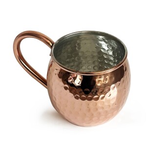 Shark Anatolia Luna Petekli Bakır Kupa Bardak Mug - 2