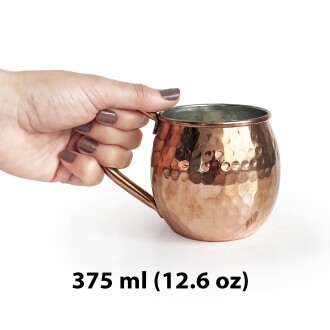 Shark Anatolia Luna Petekli Bakır Kupa Bardak Mug - 4