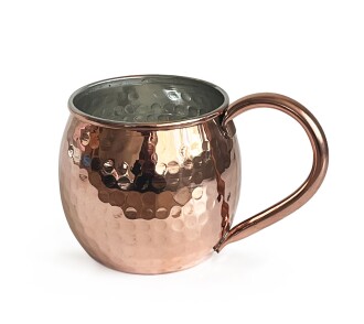 Shark Anatolia Luna Petekli Bakır Kupa Bardak Mug - 6