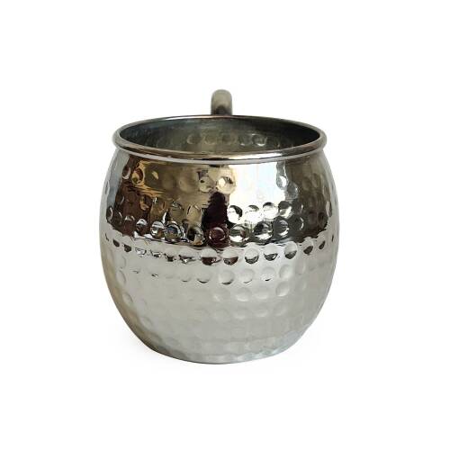 Shark Anatolia Luna Petekli Bakır Kupa Bardak Mug Nikel Kaplama - 5