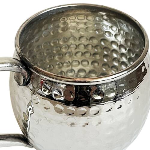 Shark Anatolia Luna Petekli Bakır Kupa Bardak Mug Nikel Kaplama - 10