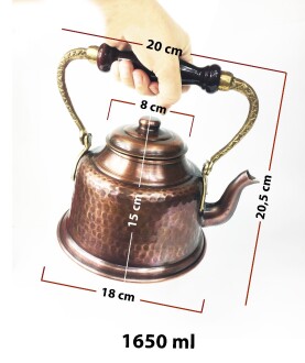 Shark Anatolia Maraş Antik Bakır Demlik - 3