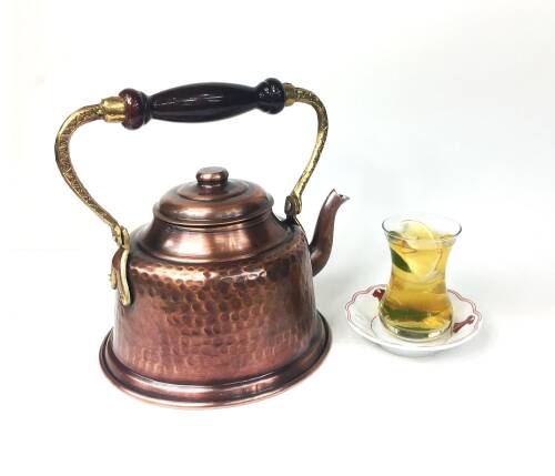 Shark Anatolia Maraş Antik Bakır Demlik - 8