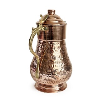 Shark Anatolia Maraş El İşleme Bakır Penguen Sürahi No:2 - 8