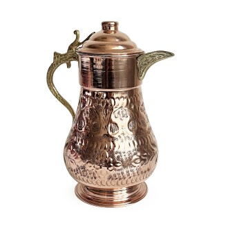 Shark Anatolia Handmade Handcarved Copper Carafe Jug Maras  No:2
