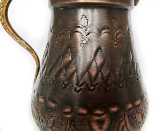 Shark Anatolia Maraş El İşleme Bakır Penguen Sürahi No:2 Oksit - 7